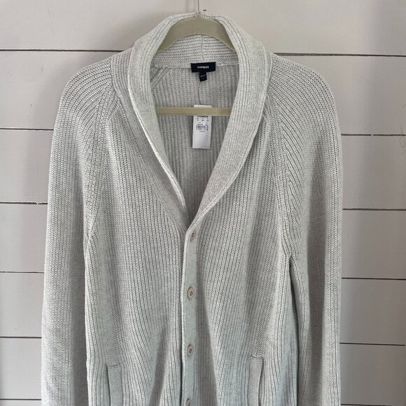 Cotton Shawl Neck Cardigan | NWT | Size Large - Picture 1 of 4